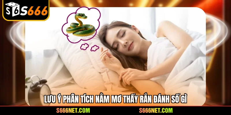 Lưu ý phân tích nằm mơ thấy rắn đánh số gì 